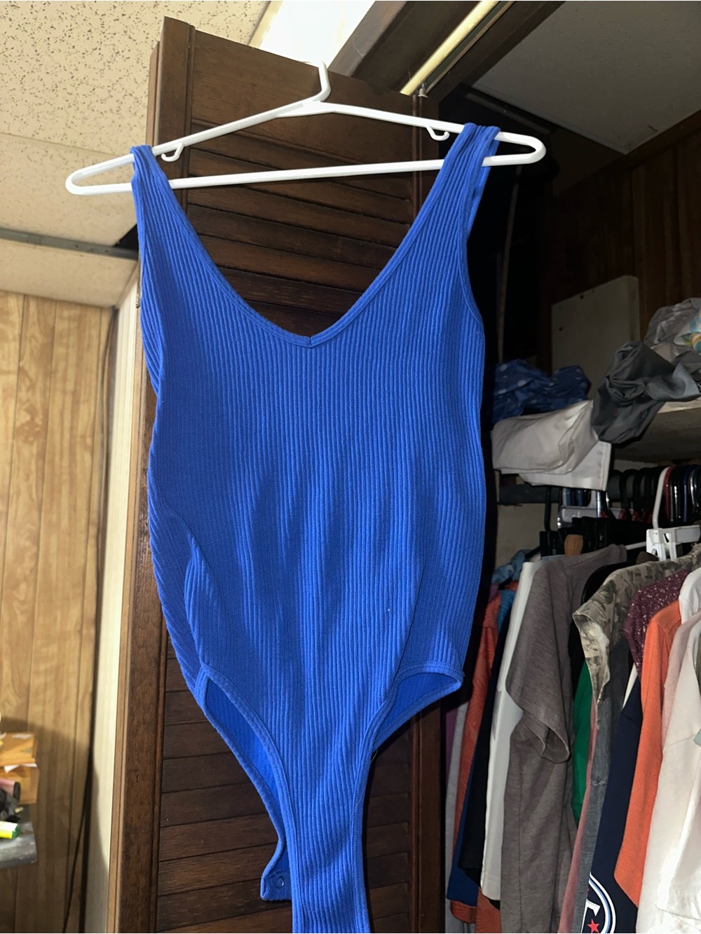 Zara Royal Blue Ribbed Kids Bodysuit